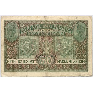 Generálna vláda, 50 poľských mariek 9.12.1916, Jenerał, séria A