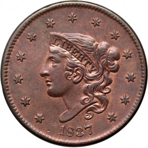 United States of America, Cent 1837, Philadelphia, Liberty Head