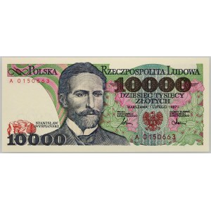 PRL, 10000 zloty 1.02.1987, serie A