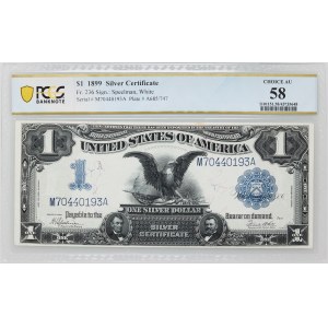 Stany Zjednoczone Ameryki, dolar 1899, Silver Certificate, seria M