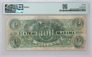 Skonfederowane Stany Ameryki, Alabama, 100 dolarów 01.01.1864, seria C