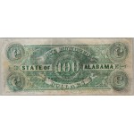 Confederate States of America, Alabama, 100 Dollars 01.01.1864