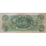 États confédérés d'Amérique, Alabama, $100 01.01.1864