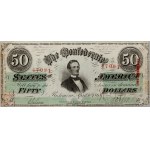 Konfederované státy americké, $50 6.04.1863