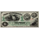 Stany Zjednoczone Ameryki, Karolina Południowa, Columbia, dolar styczeń 1866