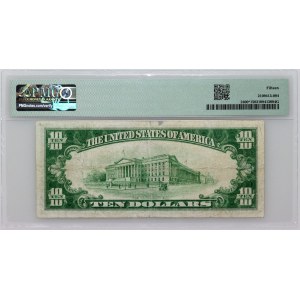Vereinigte Staaten von Amerika, $10 1928, Goldzertifikat, Serie J, Ersatzserie mit Stern