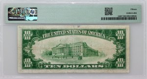 Spojené štáty americké, 10 dolárov 1928, zlatý certifikát, séria J