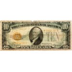 Spojené štáty americké, 10 dolárov 1928, zlatý certifikát, séria J, náhradná séria s hviezdou