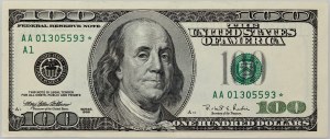 États-Unis d'Amérique, 100 dollars 1996