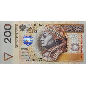 III RP, 200 złotych 25.03.1994, Seria AA