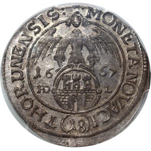 John II Casimir, ort 1667 HD-L, Torun