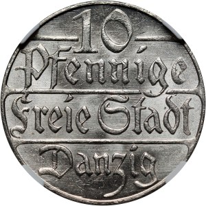 Freie Stadt Danzig, 10 fenig 1923, Berlin