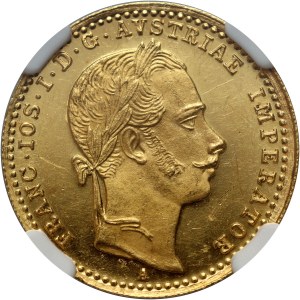 Austria, Francesco Giuseppe I, ducato 1865 A, Vienna