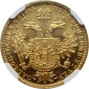 Autriche, François-Joseph Ier, ducat 1865 A, Vienne