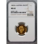 Austria, Franz Joseph I, Ducat 1865 A, Vienna