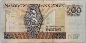 III RP, 200 zloty 25.03.1994, very rare DA series