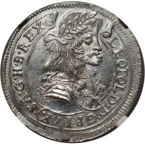 Ungarn, Leopold I., 15 krajcars 1678 KB, Kremnica