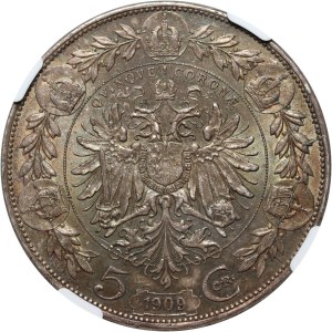 Österreich, Franz Joseph I., 5 Kronen 1909