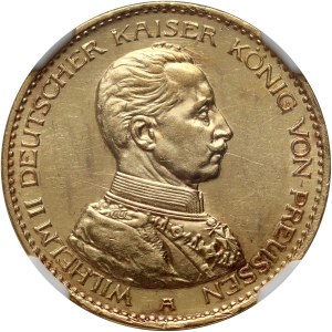 Allemagne, Prusse, Guillaume II, 20 marques 1914 A, Berlin