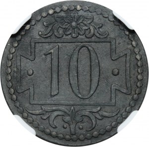 Free City of Danzig, 10 pfennigs 1920, Danzig, small numerals