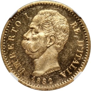 Italien, Umberto I, 20 Lire 1882 R, Rom