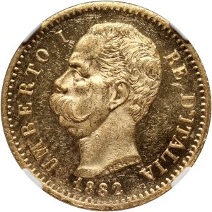 Italy, Umberto I, 20 Lire 1882 R, Rome