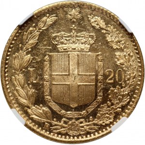 Włochy, Umberto I, 20 lirów 1882 R, Rzym