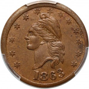 Stany Zjednoczone, Wojna Domowa, token 1863