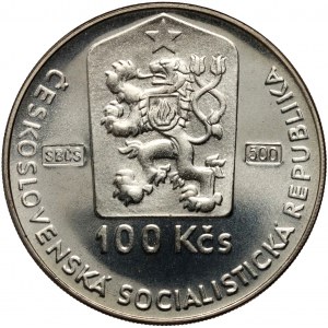 Československo, 100 korun 1990, Velká pardubická, PROOF