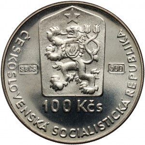 Czechoslovakia, 100 korone 1990, Grate Pardubicka, PROOF