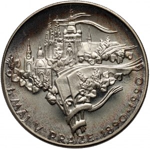 Tschechoslowakei, 100 Kronen 1990, 1. Mai, PROOF