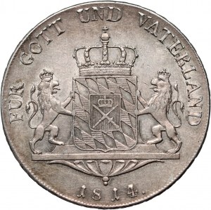 Germany, Bavaria, Maximilian I Joseph, Thaler (Conventionsthaler) 1814