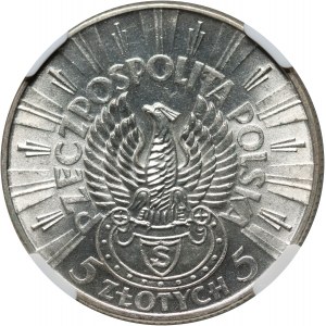 II RP, 5 zloty 1934, Warsaw, Jozef Pilsudski, Strzelecki Eagle