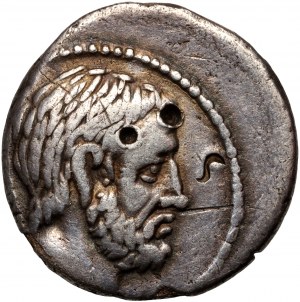 Rímska republika, M. Junius Brutus 54 pred n. l., denár, Rím