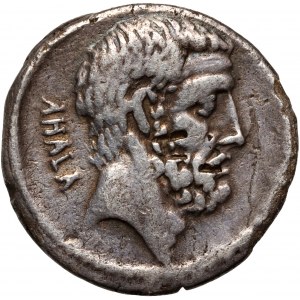 Republika Rzymska, M. Junius Brutus 54 p.n.e., denar, Rzym