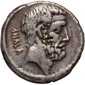Římská republika, M. Junius Brutus 54 př. n. l., denár, Řím
