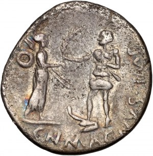 Roman Republic, Cnaeus Pompey Jr. 48-45 BC, Denar, Corduba