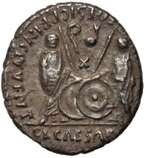 Römisches Reich, Octavian Augustus 27 v. Chr. - 14 n. Chr., Denar, Lyon