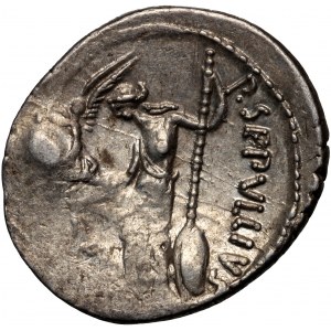 Římská republika, Gaius Julius Caesar, portrétní denár 44 př. n. l., Řím