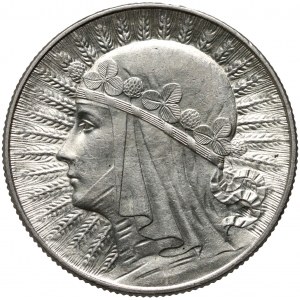 II RP, 5 zloty 1933, Warsaw, Head of a Woman