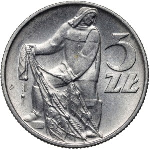 PRL, 5 zloty 1971, Fisherman