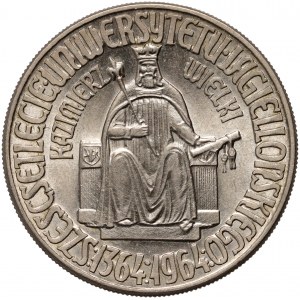 PRL, 10 zlotys 1964, Varsovie, Kazimierz Wielki, cuivre-nickel, sans inscription PRÓBA