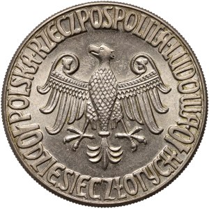 PRL, 10 Zloty 1964, Warschau, Kazimierz Wielki, Kupfer-Nickel, keine Aufschrift PRÓBA