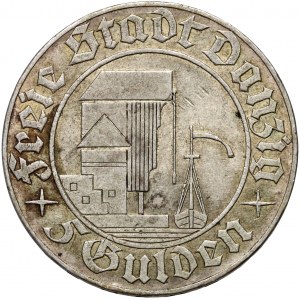 Freie Stadt Danzig, 5 fiorini 1932, Berlino, Gru