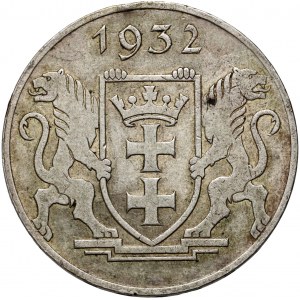 Freie Stadt Danzig, 5 Gulden 1932, Berlin, Kranich