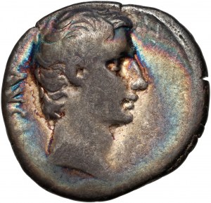 Cesarstwo Rzymskie, Oktawian August 27 p.n.e-14 n.e., denar, Pergamon