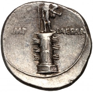 Cesarstwo Rzymskie, Oktawian August, denar 30-29 p.n.e., Rzym(?)