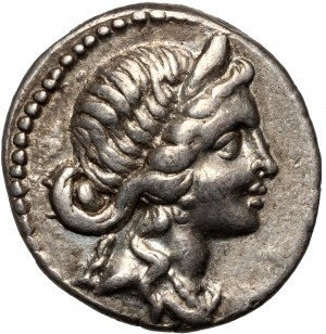 Roman Republic, Caius Julius Caesar 49-44 BC Denarius, military mint