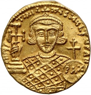 Bisanzio, Giustiniano II 705-711, solidus, Costantinopoli