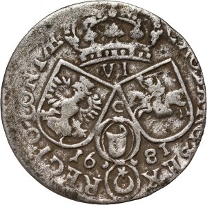 Jan III Sobieski, šestipence 1681 TLB, Bydgoszcz